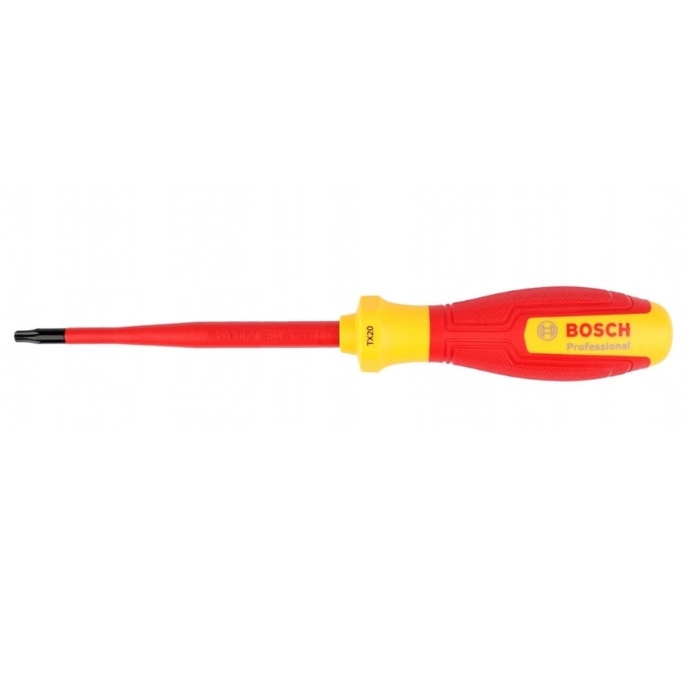 BOSCH 1600A02NC7 T20 Torx Uçlu Tornavida Izoleli VDE 100 mm