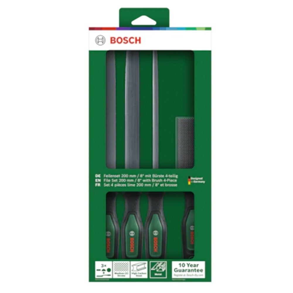 BOSCH 1600A034GM Törpü Eğe Seti 200 mm 4 Parça