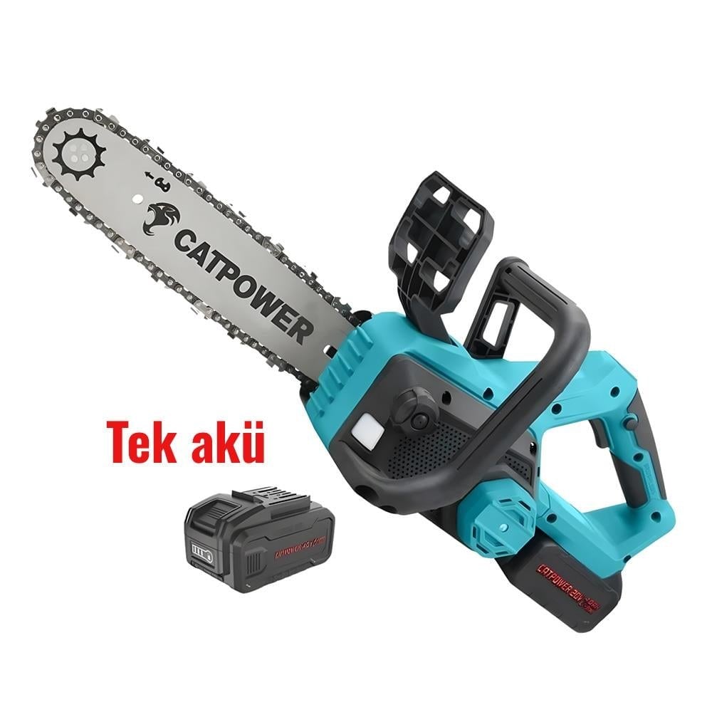 CATPOWER Akülü Ağaç Kesme Motoru Kömürsüz 30 cm Li-Ion 20V 4Ah
