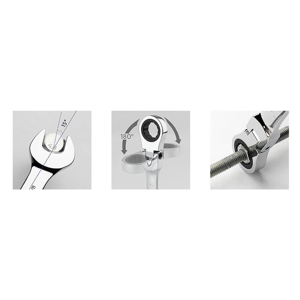 CETA FORM B06-08 Mafsallı Cırcır Kombine Anahtar 8 mm