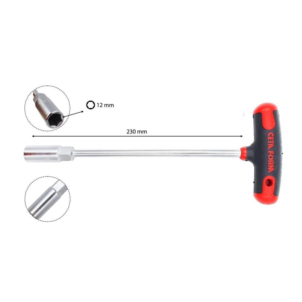 CETA FORM K20-12 T Saplı Lokma Anahtar 12 mm