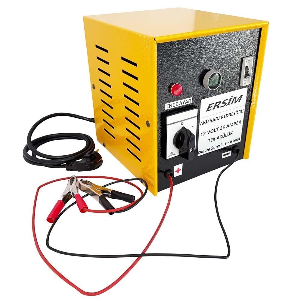 ERSIM Akü Şarj Cihazı 12 V 25 Amper