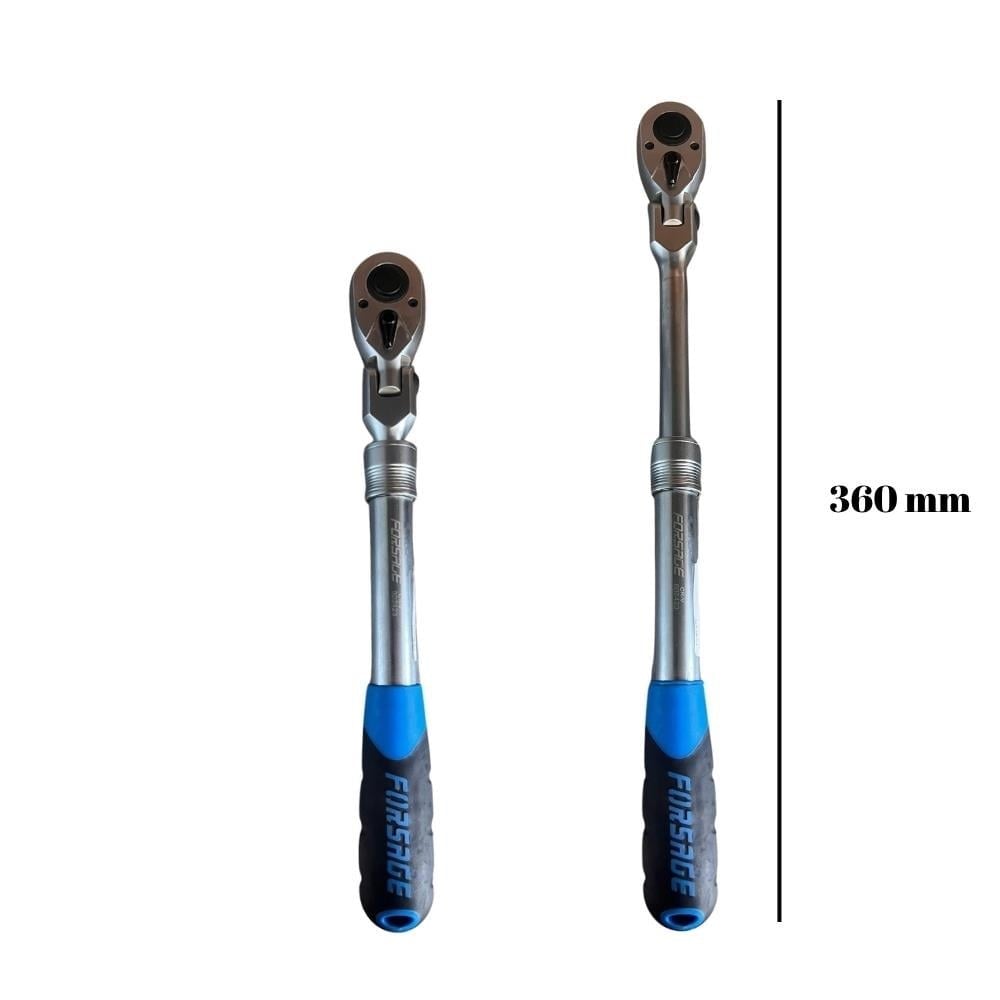 FORSAGE 1/2 Mafsallı Uzatmalı Lokma Cırcır Kolu 360 mm