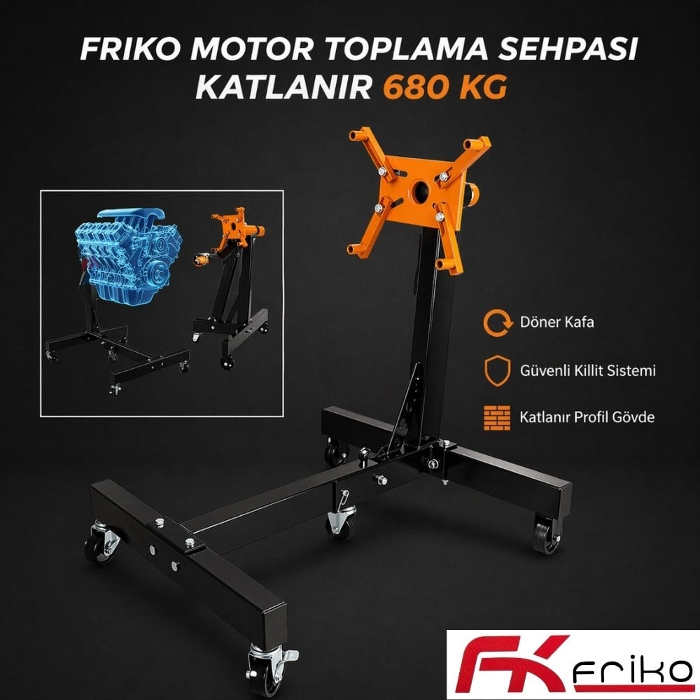 FRIKO Motor Toplama Sehpası Katlanır 680 Kg