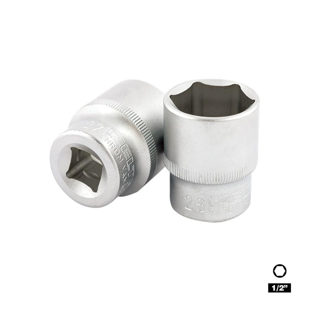 IZELTAS 1/2 Altı Köşe Lokma 28 Mm