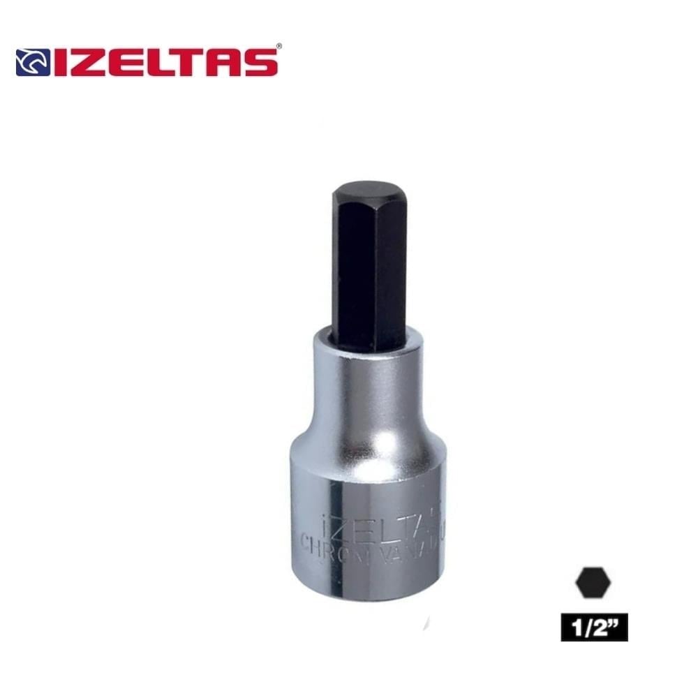 IZELTAS 1/2 H6 Lokmalı Allen Uç Kısa 6 Mm