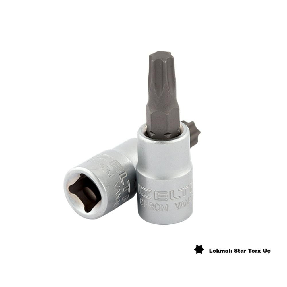 IZELTAS 1/4 T30 Lokmalı Star Torx Uç