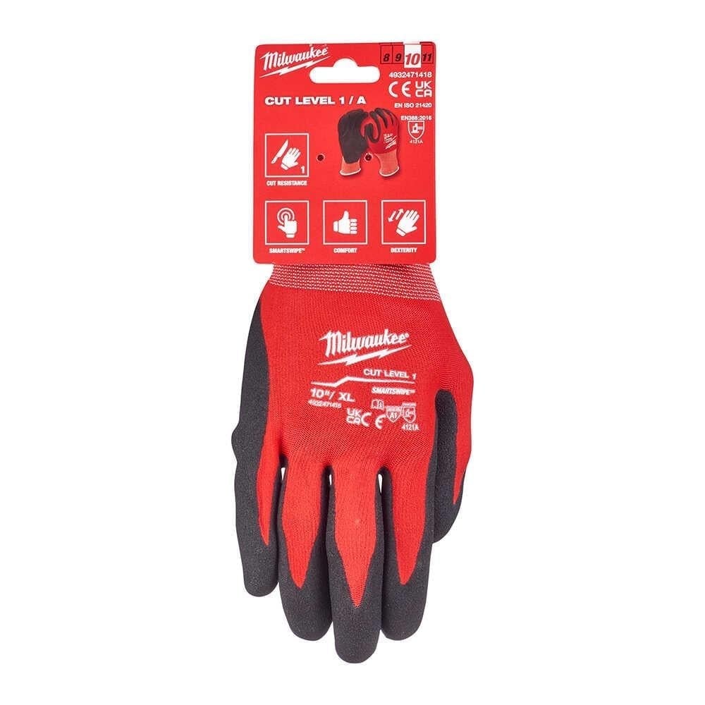 MILWAUKEE 1. Derece Kesik Korumalı Nitril Eldiven XL Beden