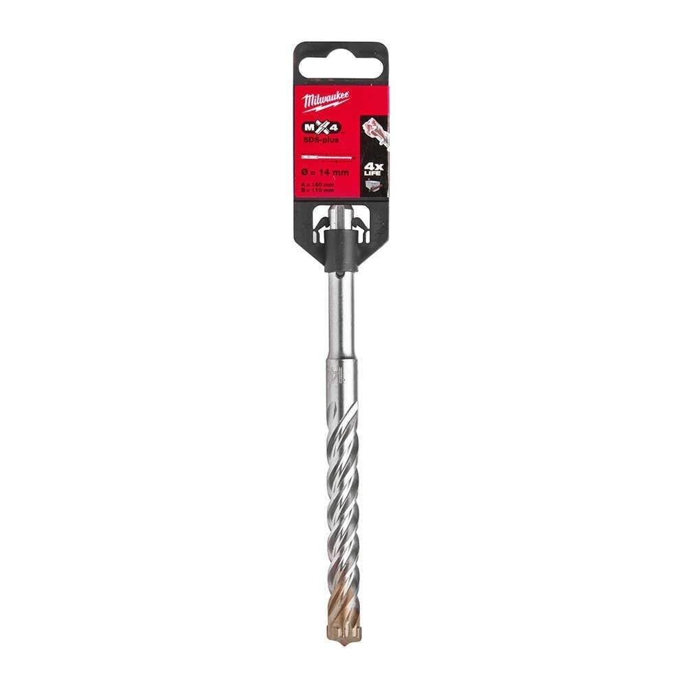 MILWAUKEE SDS-PLUS MX4 Elmaslı Matkap Ucu 14 x 160 mm