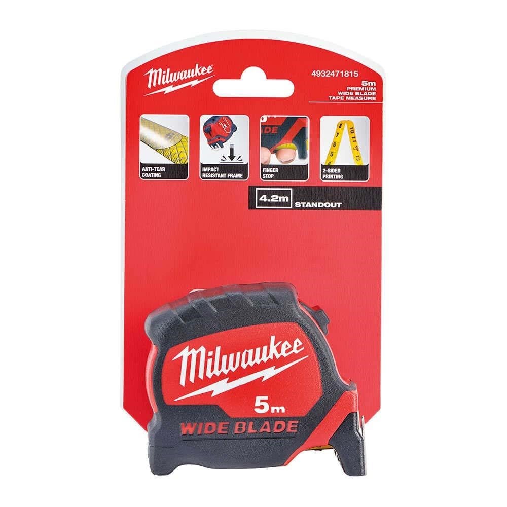 MILWAUKEE Şerit Metre Çift Taraflı Manyetik 5 Metre