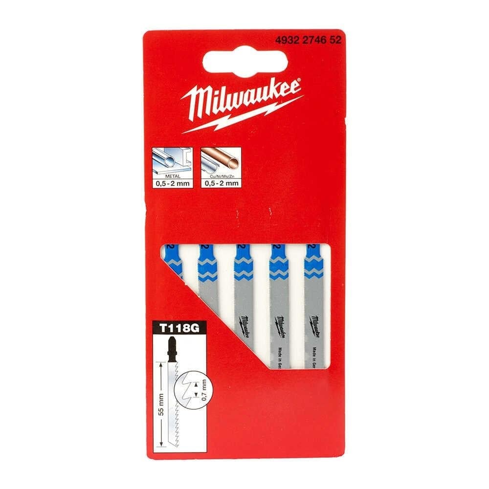 MILWAUKEE T118G Dekupaj Bıçağı 55 mm 5 Adet