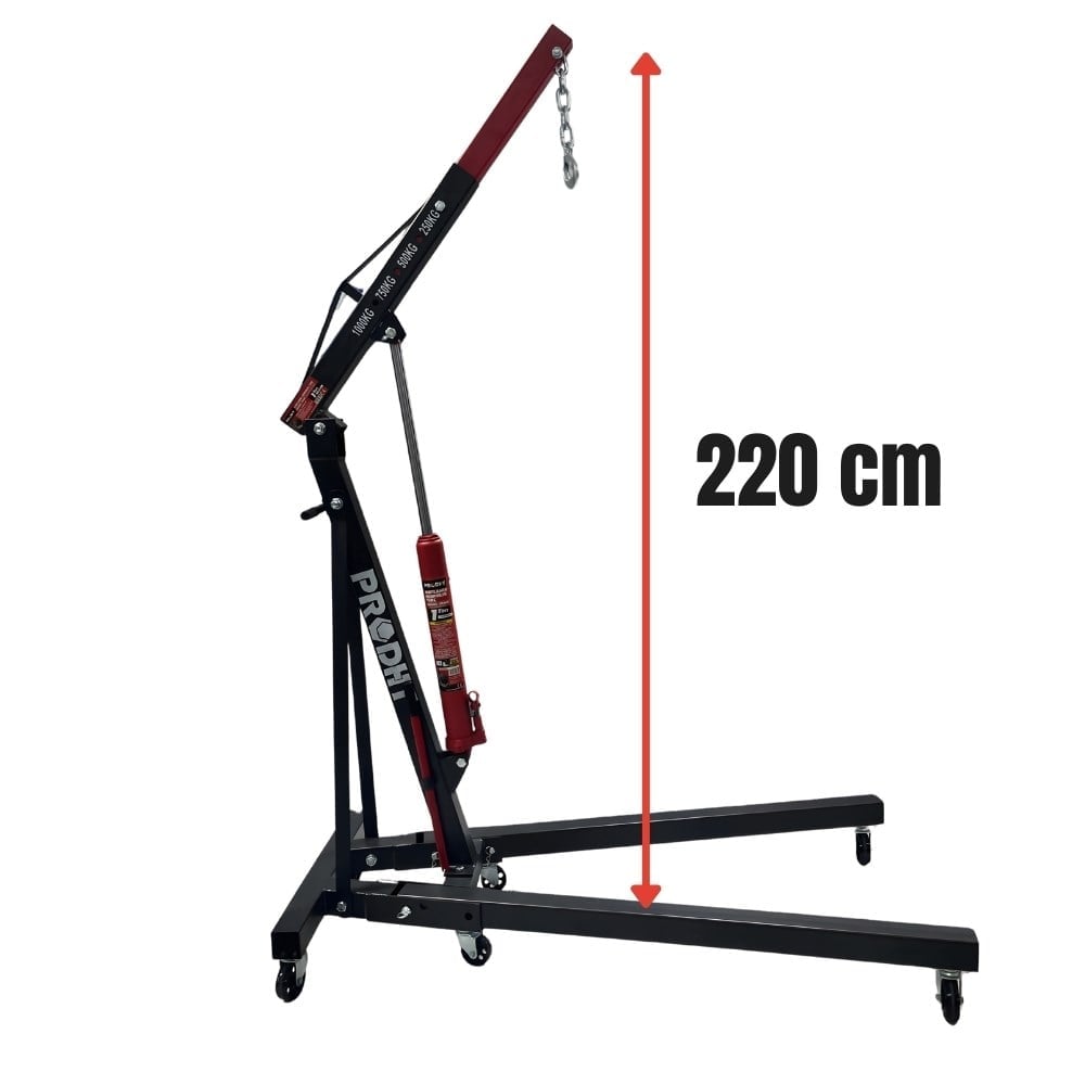 PRODHT D12030001 1 Ton Katlanır Hidrolik Vinç - Motor Kaldırma Caraskalı