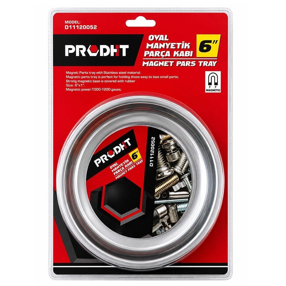 PRODHT D11120052 Mıknatıslı Oval Manyetik Tepsi Tas Avadanlık