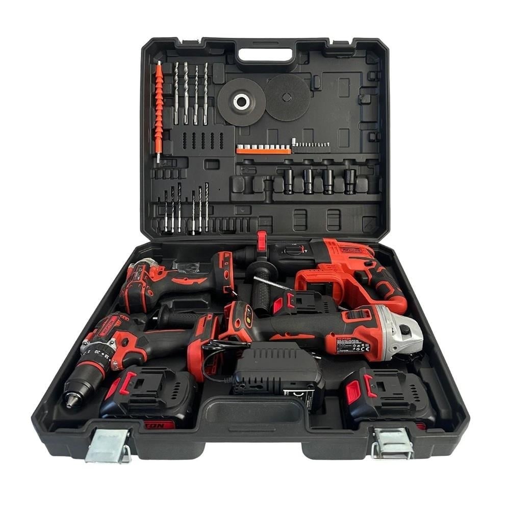 REPTON RP-1380 Akülü Kombo 4Lü Set Kömürsüz 20V 5 Ah