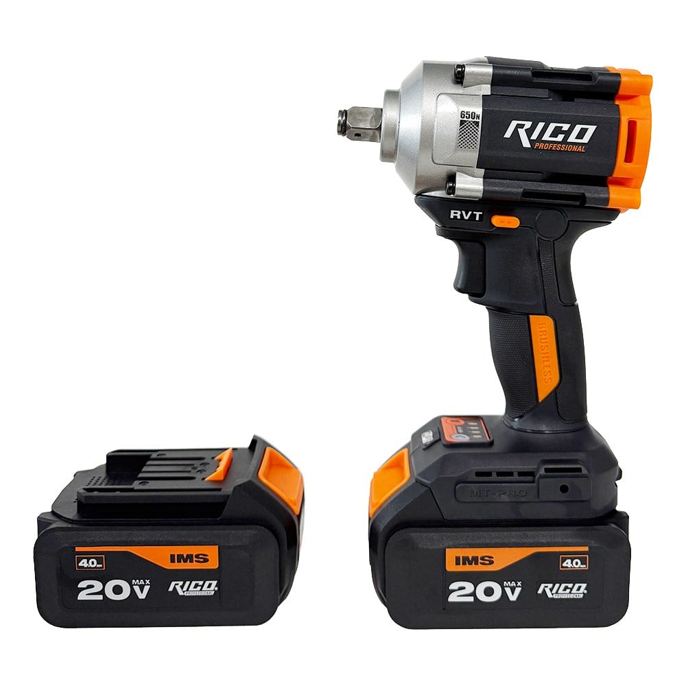 RICO 028-RE0009 1/2 Akülü Darbeli Somun Sıkma ve Sökme Makinesi 650Nm 20V 4Ah