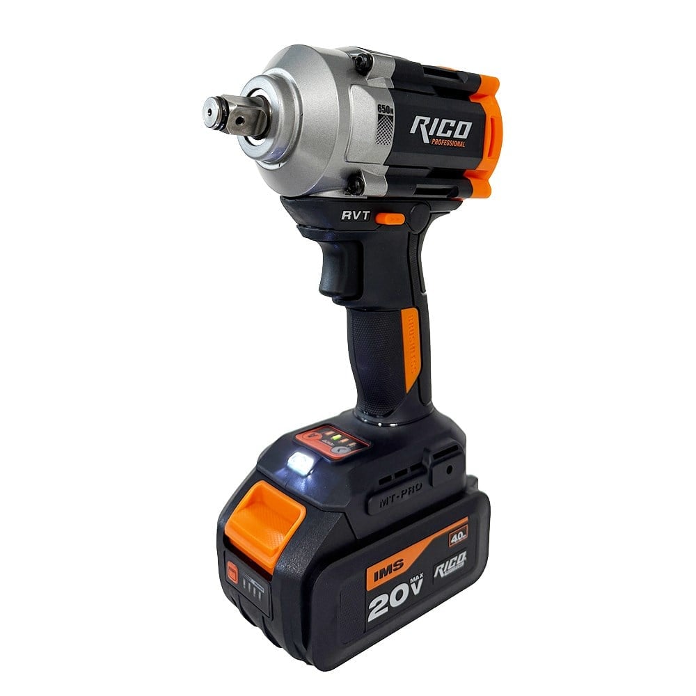 RICO 028-RE0009 1/2 Akülü Darbeli Somun Sıkma ve Sökme Makinesi 650Nm 20V 4Ah