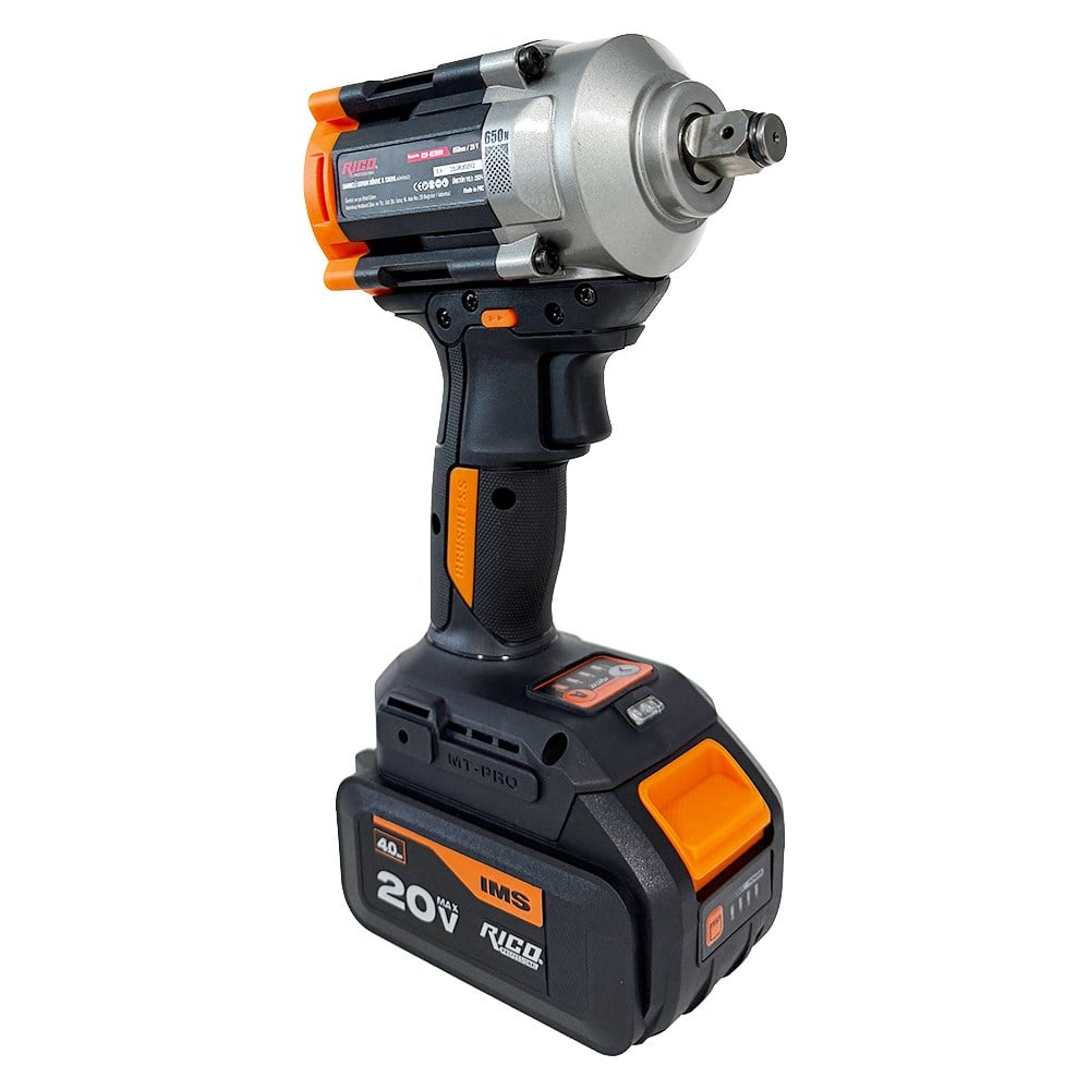 RICO 028-RE0009 1/2 Akülü Darbeli Somun Sıkma ve Sökme Makinesi 650Nm 20V 4Ah