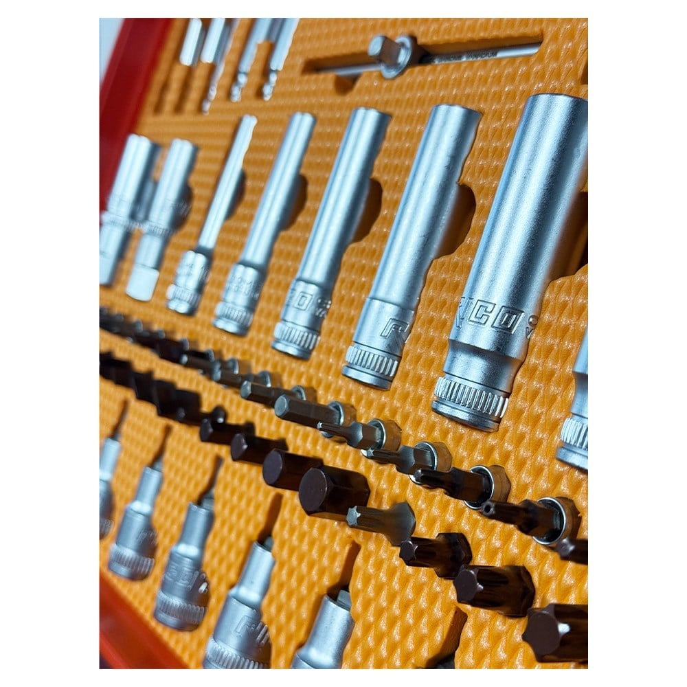 RICO 006-RC1011 1/2 ve 1/4 Altı Köşe Lokma Takımı 110 Parça
