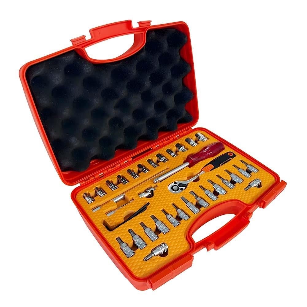 RICO 007-RC4512 1/4 Altı Köşe Lokma Takımı ve Bits Uç Seti 40 Parça