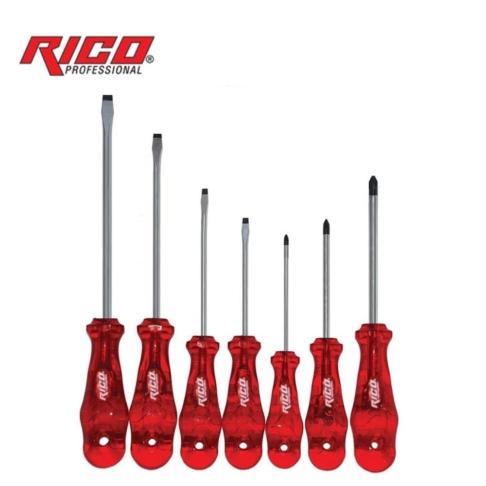 RICO 003-RC1978 Düz ve Yıldız Uçlu Tornavida Takımı Kraft Seri 7 Parça