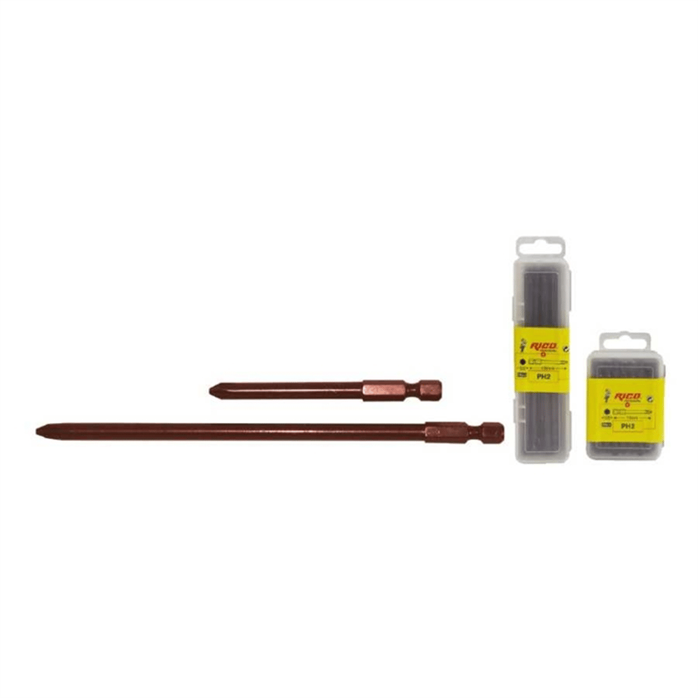 RICO PH2 Bits Vidalama Yıldız Uç Uzun 100 Mm