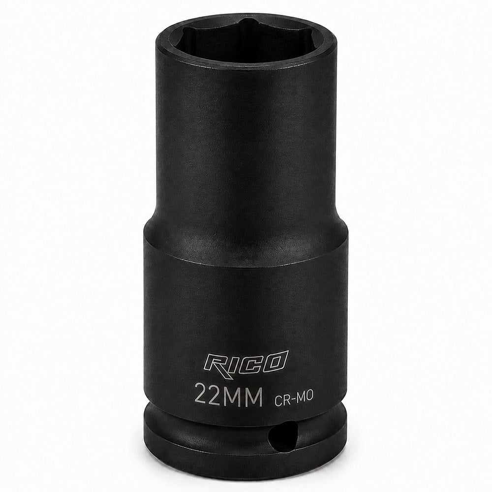 RICO 1/2 Altı Köşe Havalı Derin Lokma 22 Mm