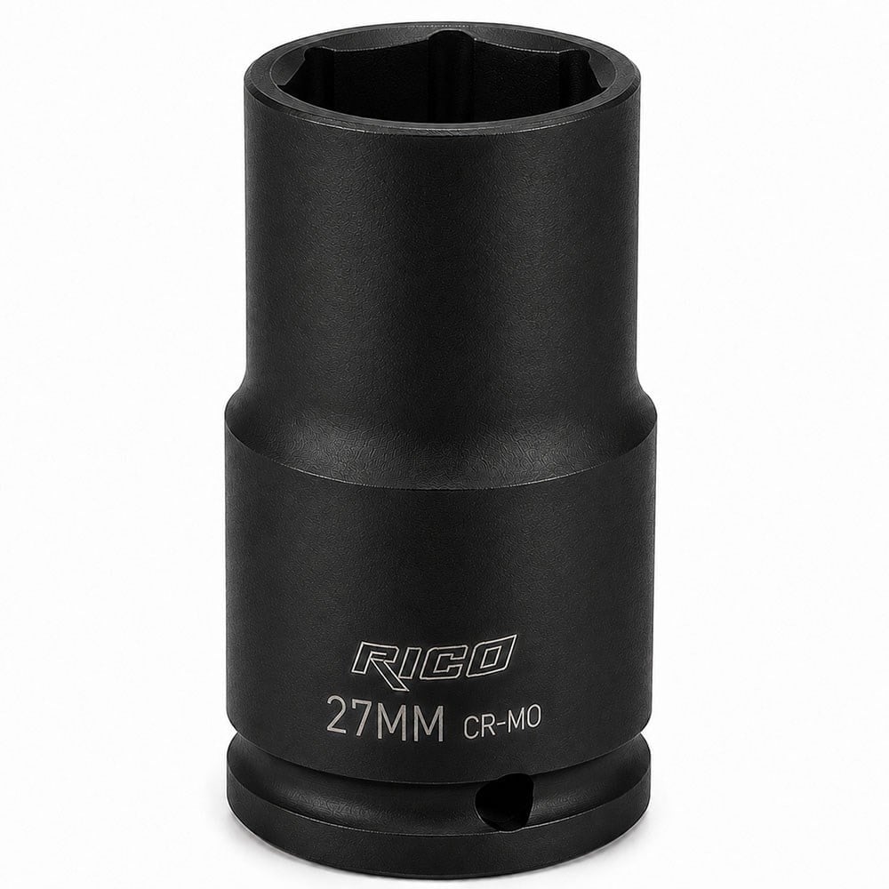 RICO 1/2 Altı Köşe Havalı Derin Lokma 27 Mm