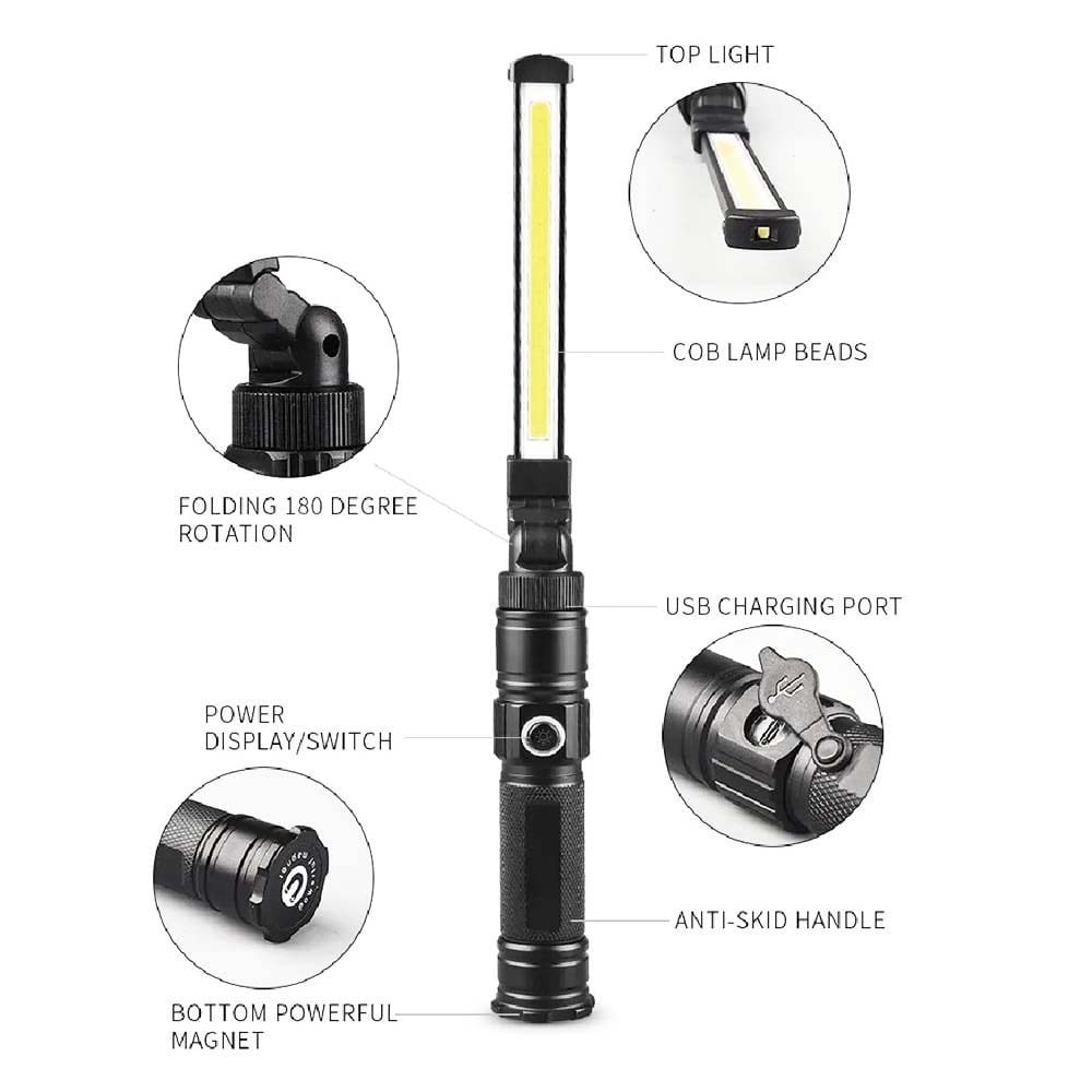 RICO 013-RC0035 Katlanabilir Mıknatıslı Çalışma Feneri
