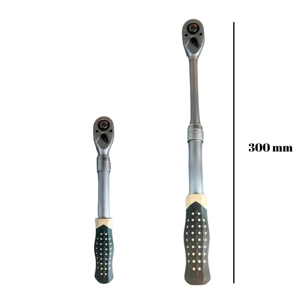 ROCKFORCE 1/2 Lokma Cırcır Kolu 300 Mm