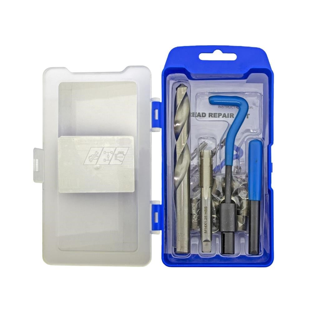 ROCKFORCE M14 Helicoil Kılavuz Diş Açma Seti Matkap Uçlu 1.25 21 Mm