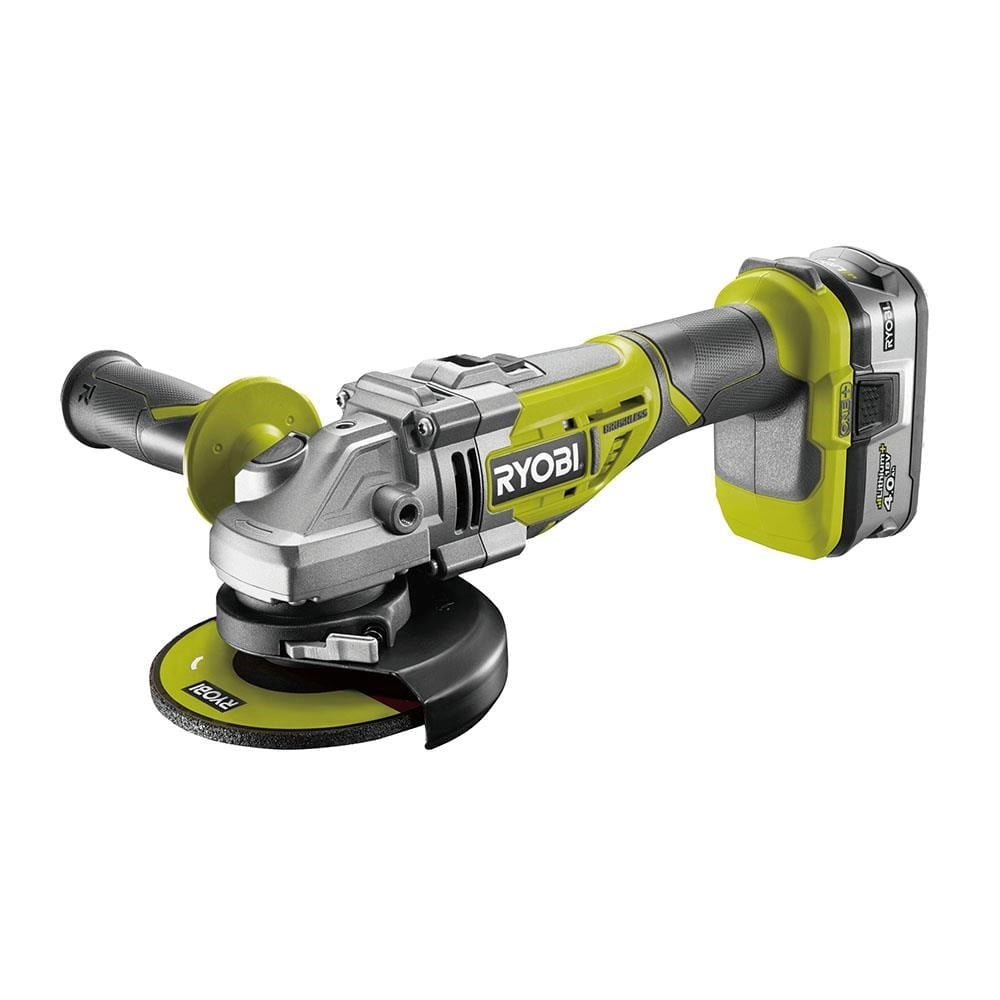 RYOBI R18AG7-140S Akülü Taşlama Makinesi 18V Li-Ion 4 Ah 125 Mm