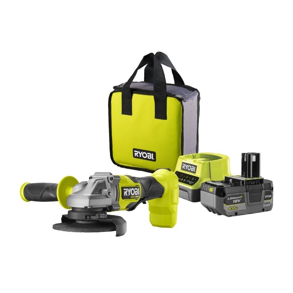 RYOBI RAG18X-1C40S Akülü Avuç Taşlama Makinesi One+ Kömürsüz 18V Li-Ion 4 Ah