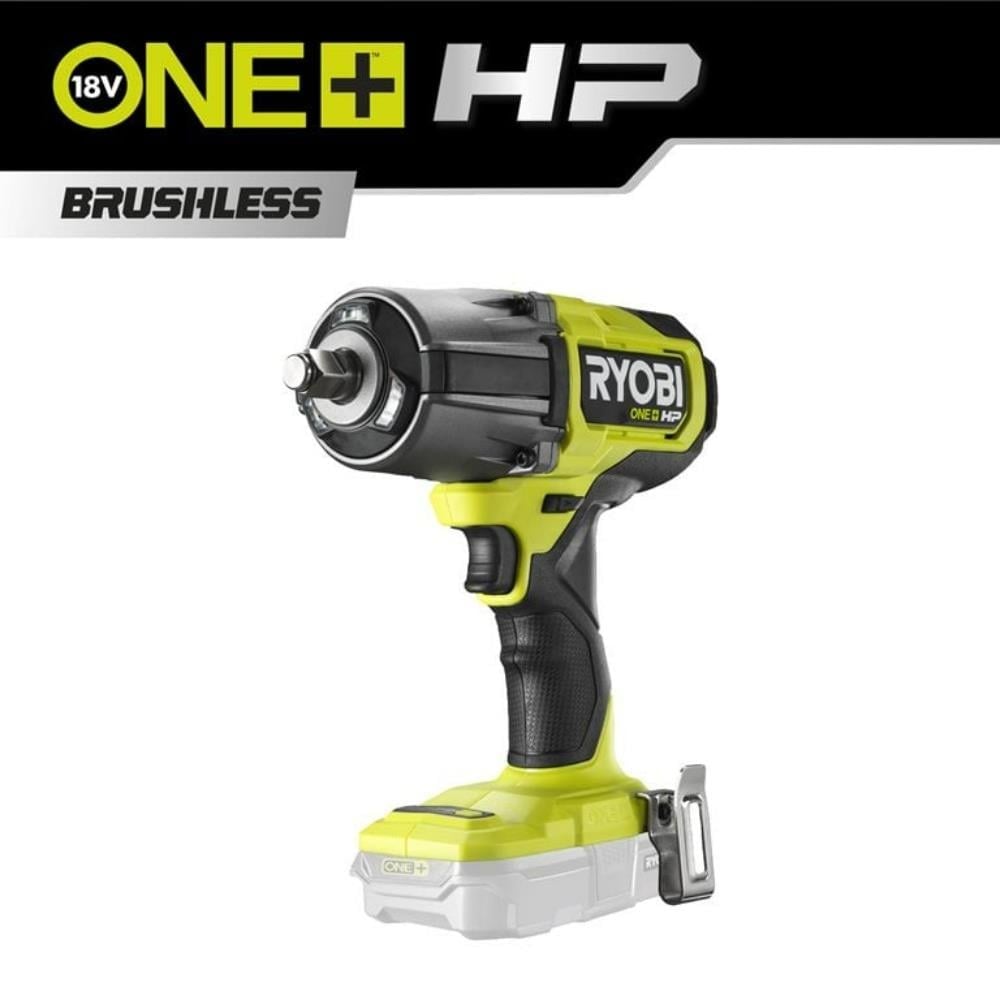 RYOBI RIWH18X-0 1/2 Akülü Darbeli Somun Sıkma ve Sökme Makinesi Kömürsüz 1600Nm - (Aküsüz)