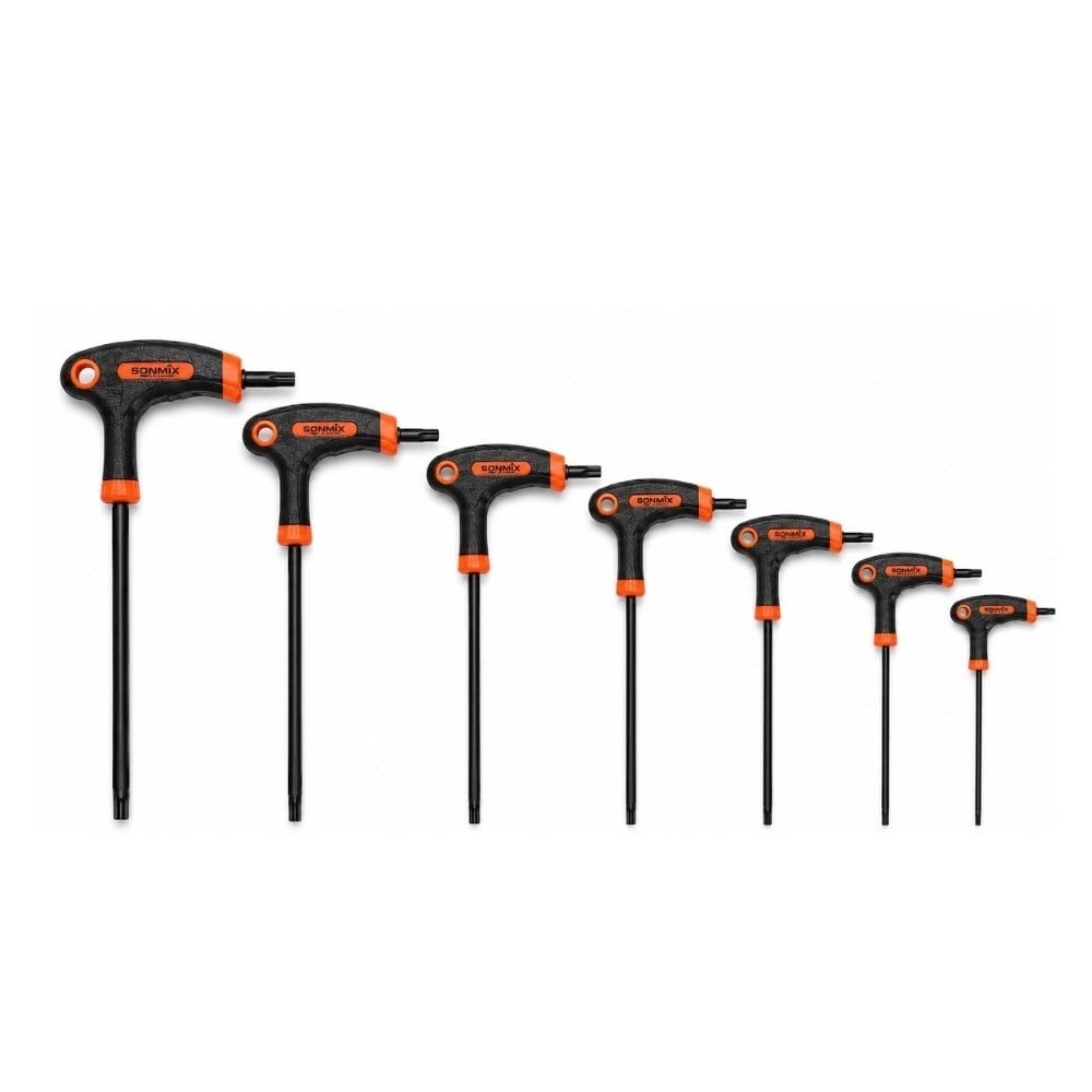 SONMIX SNX-254 T Saplı Torx Allen Anahtar Takımı 7 Parça