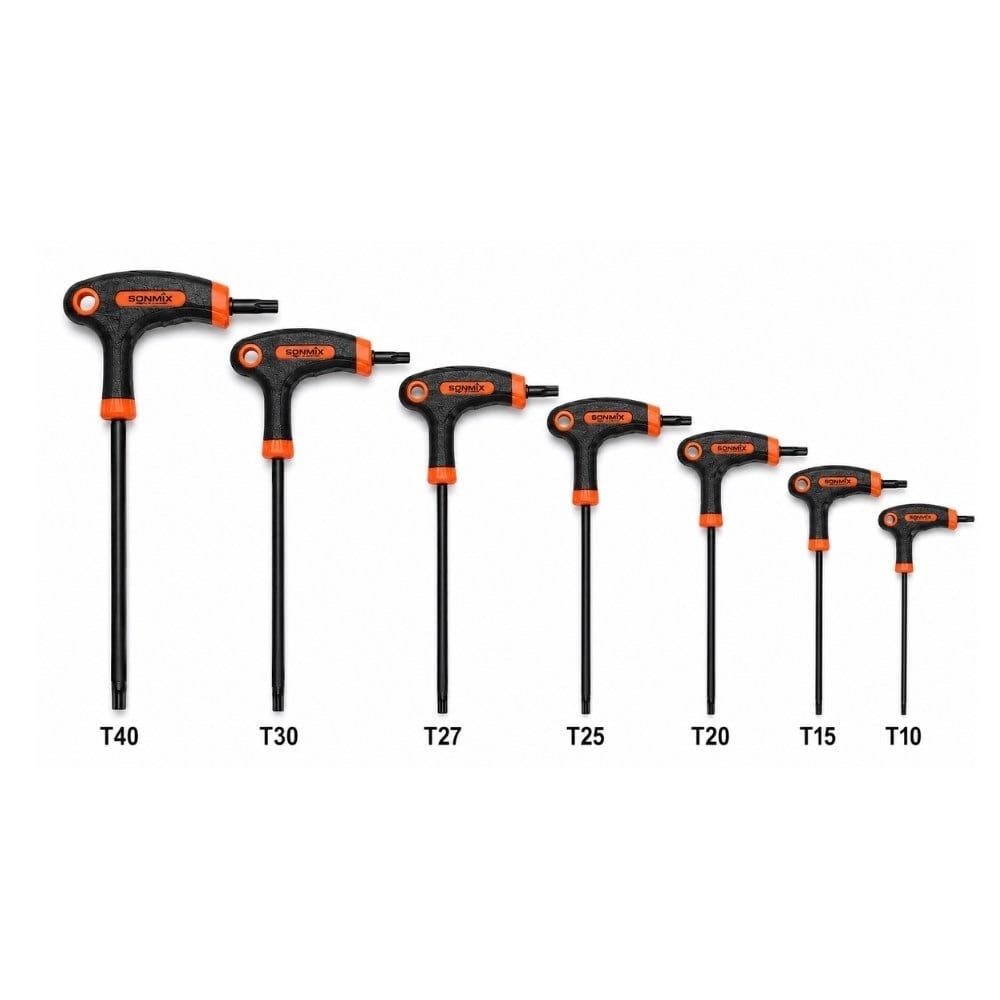 SONMIX SNX-254 T Saplı Torx Allen Anahtar Takımı 7 Parça