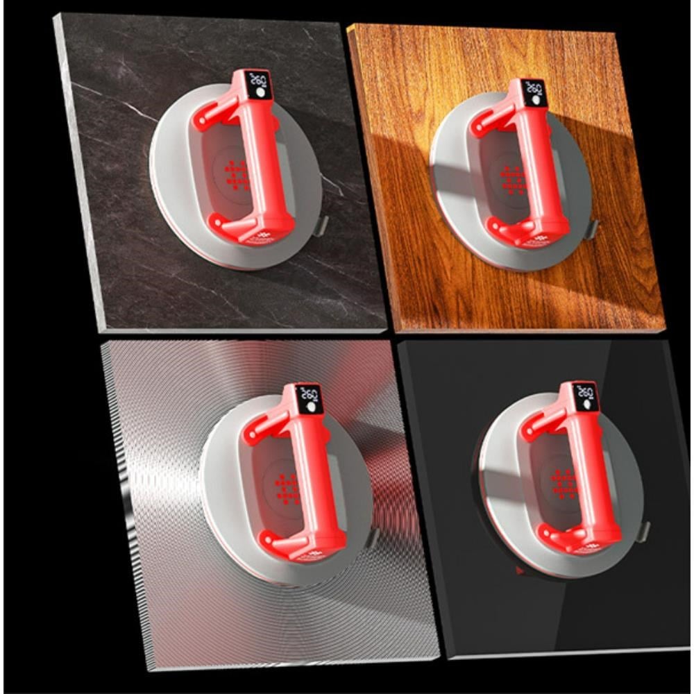 Shijing Tools 6100 Şarjlı Hava Pompalı Dijital Vantuz - Cam Granit Seramik Ayna Taşıma Vantuzu