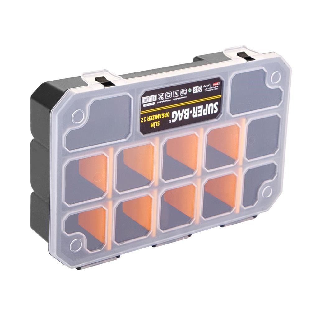 Süper Bag ASR-2097 Slim Organizer Malzeme Kutusu 12 Bölmeli