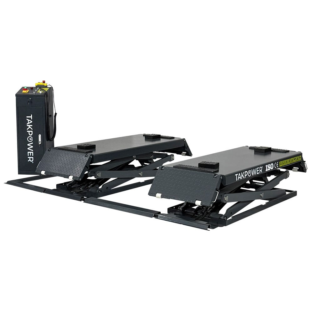 TAKPOWER 3.5 Ton Makaslı Hidrolik Araç Kaldırma Lifti 2 Metre