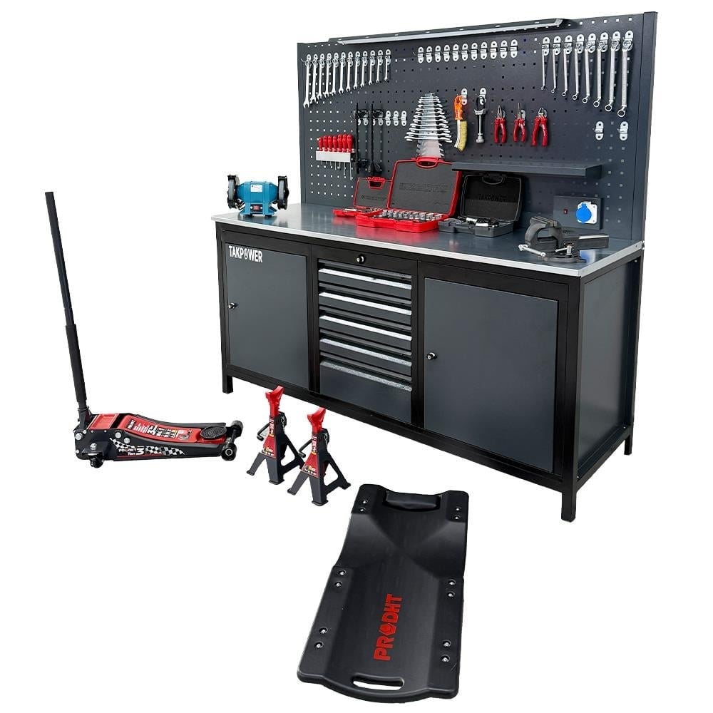TAKPOWER Oto Servis ve Hobi Garaj Seti Premium