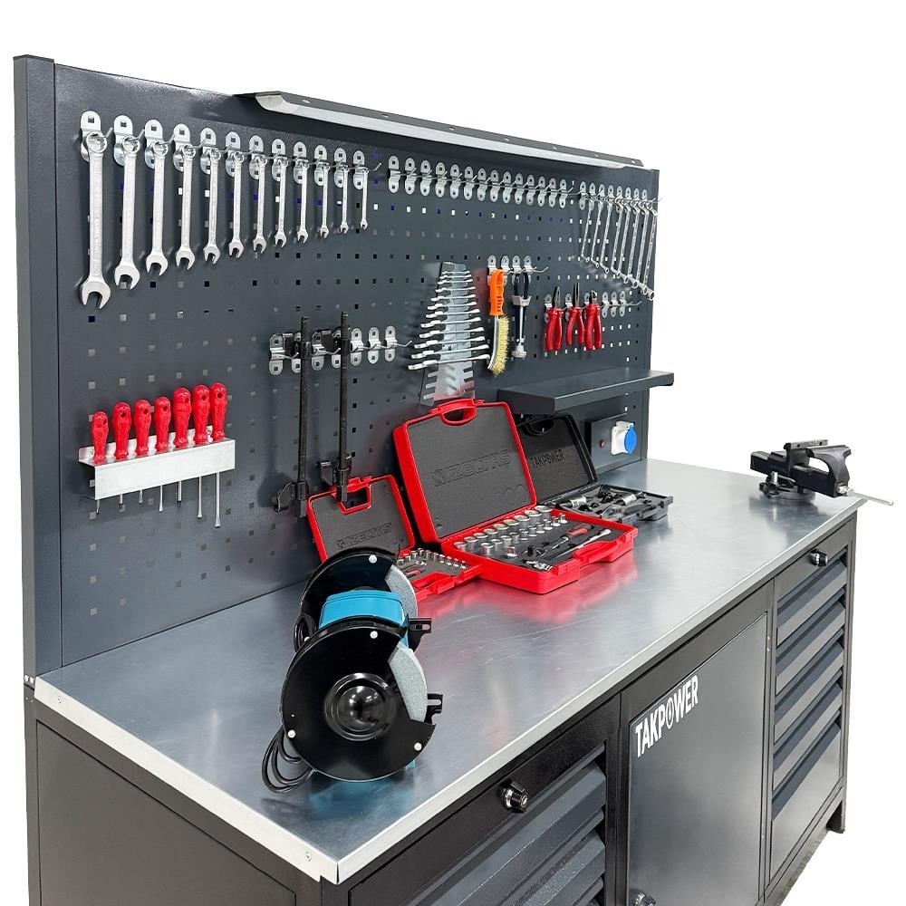 TAKPOWER Oto Servis Ve Hobi Garaj Seti Premium - Premium Servis Seti