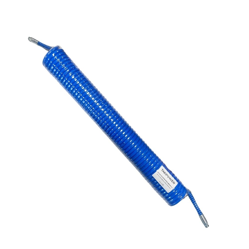 TAKPOWER Poliüretan Spiralli Kompresör Hava Hortumu 8 x 12 mm 15 Metre