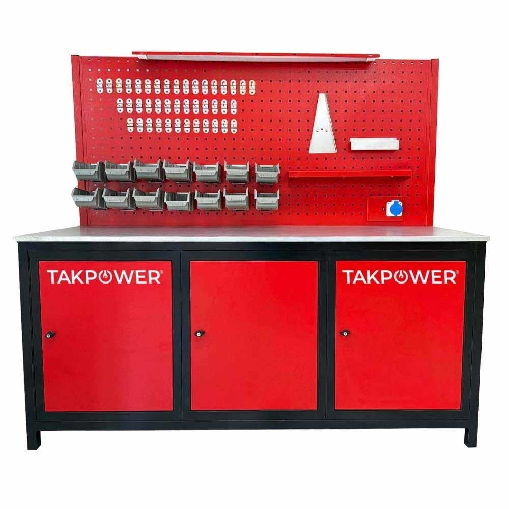 TAKPOWER TTR4413 2 Metre Takım Tezgahı 3 Dolaplı