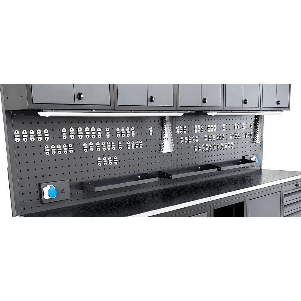 TAKPOWER TTR4431 3 Metre Takım Tezgahı 10 Çekmeceli 10 Dolaplı Ara Bölmeli