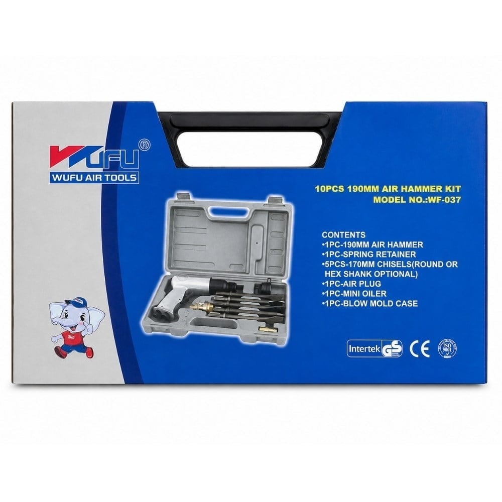 WUFU Havalı Darbeli Keski Kalafat Çekici Seti 190 Mm