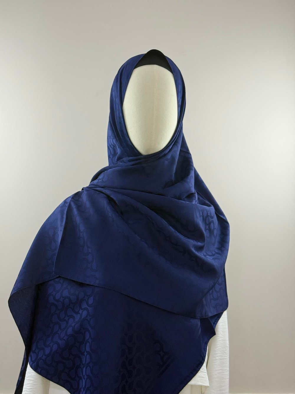 Levidor | Koyu Lacivert S Desen Blue Jakar Şal
