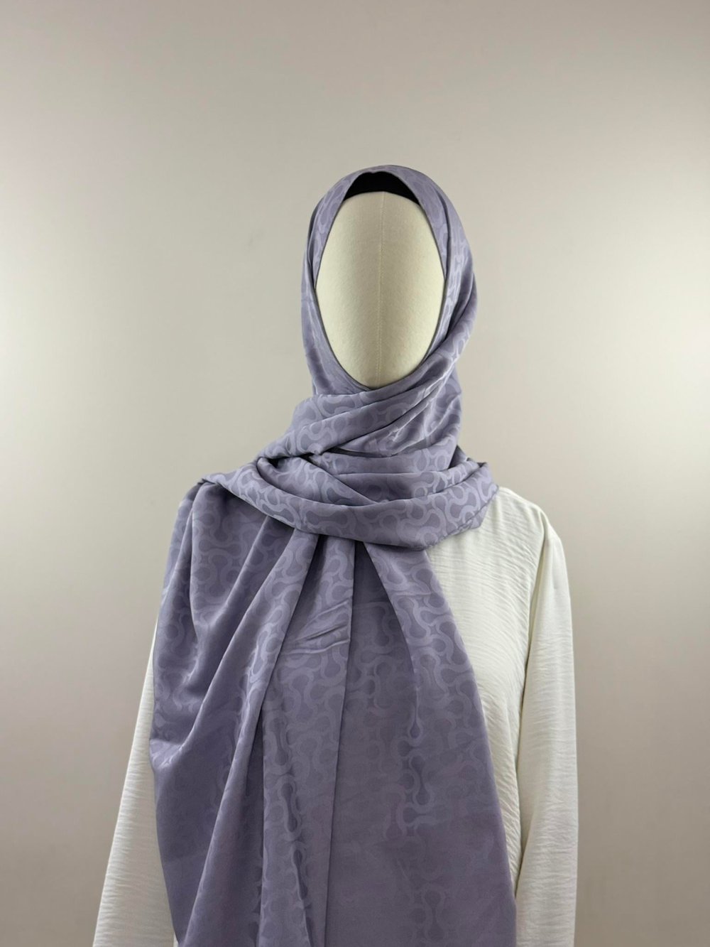 Levidor | Lavanta S Desen Blue Jakar Şal