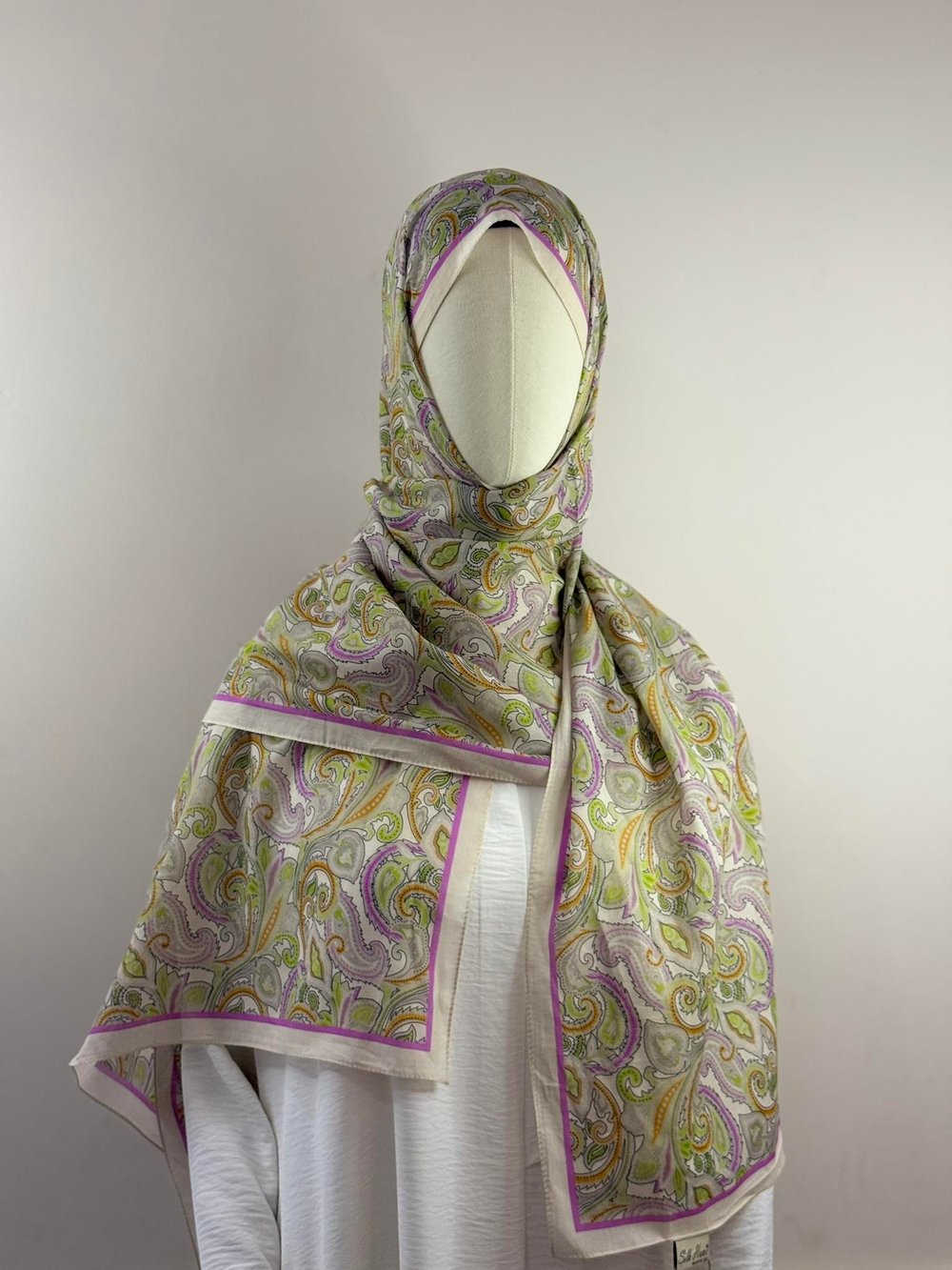 Silk Home | Nariya Şal - Lila Yeşil