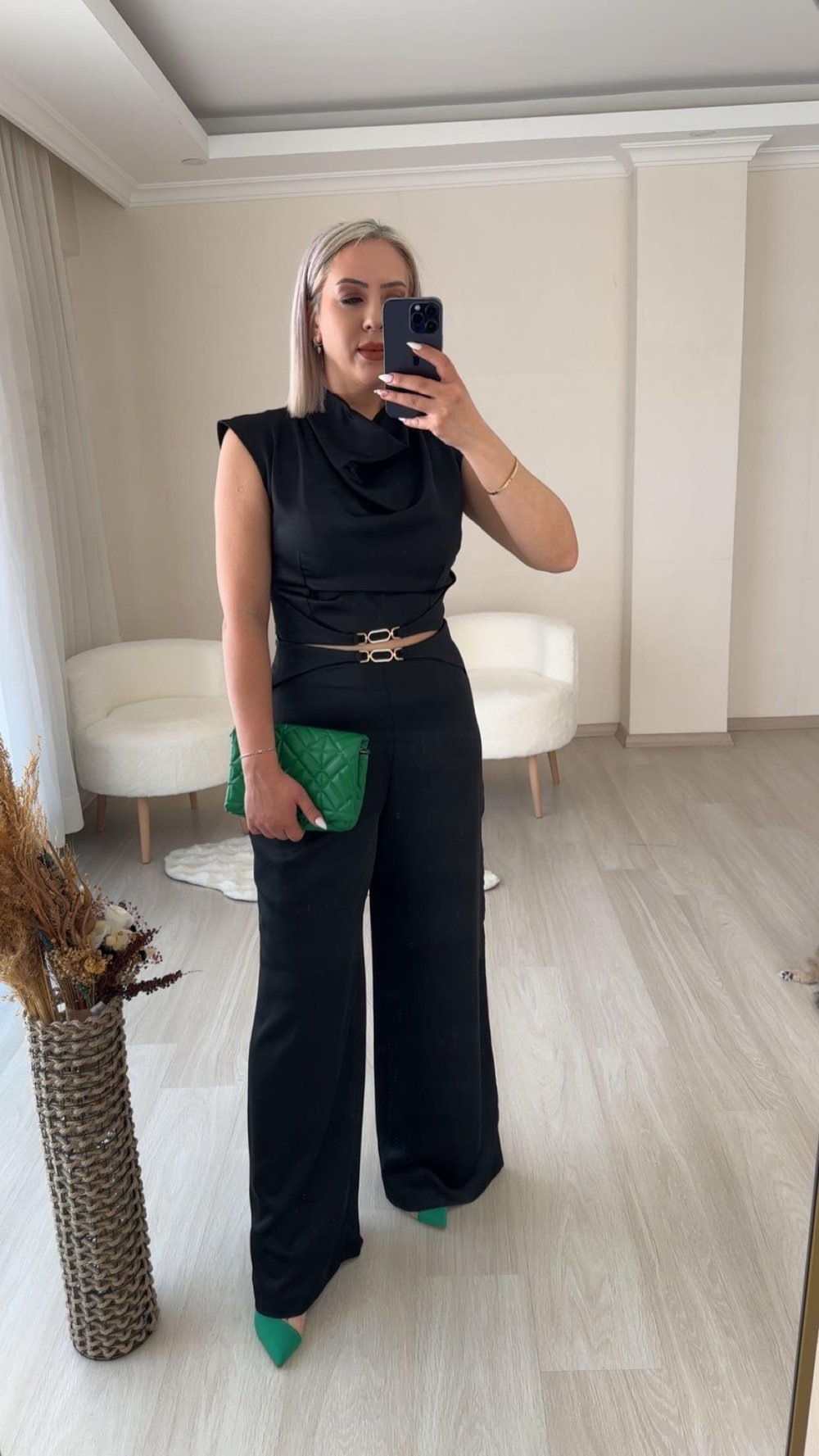TOKA DETAYLI SATEN TAKIM