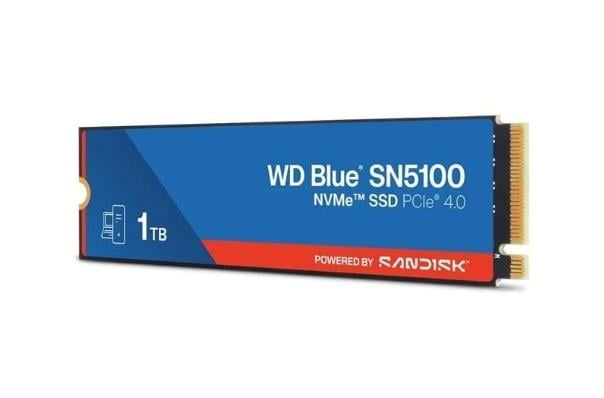 1 TB WD BLUE SN5100 PCI-4.0 7100MB/S 6700MB/S M2 SSD WDS100T5B0E
