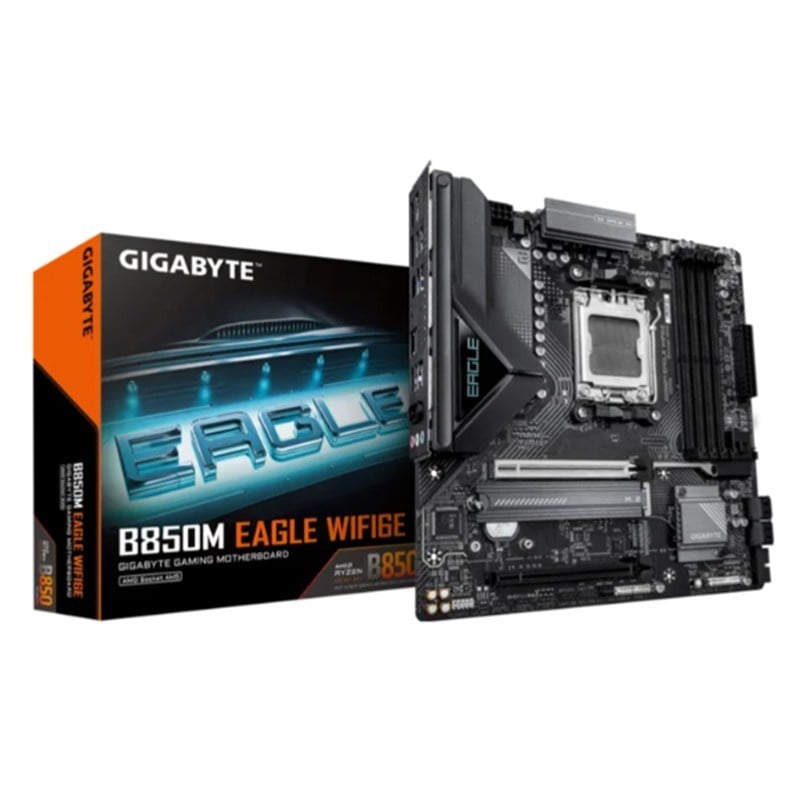 GIGABYTE B850M EAGLE WIFI6E DDR5 8200MHZ 1XHDMI 1XDP 1XM.2 USB MATX AM5 (AMD AM5 9000/8000/7000 SERİLERİ İLE UYUMLU)